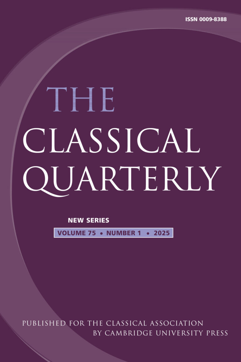 Classical Quarterly Online Version