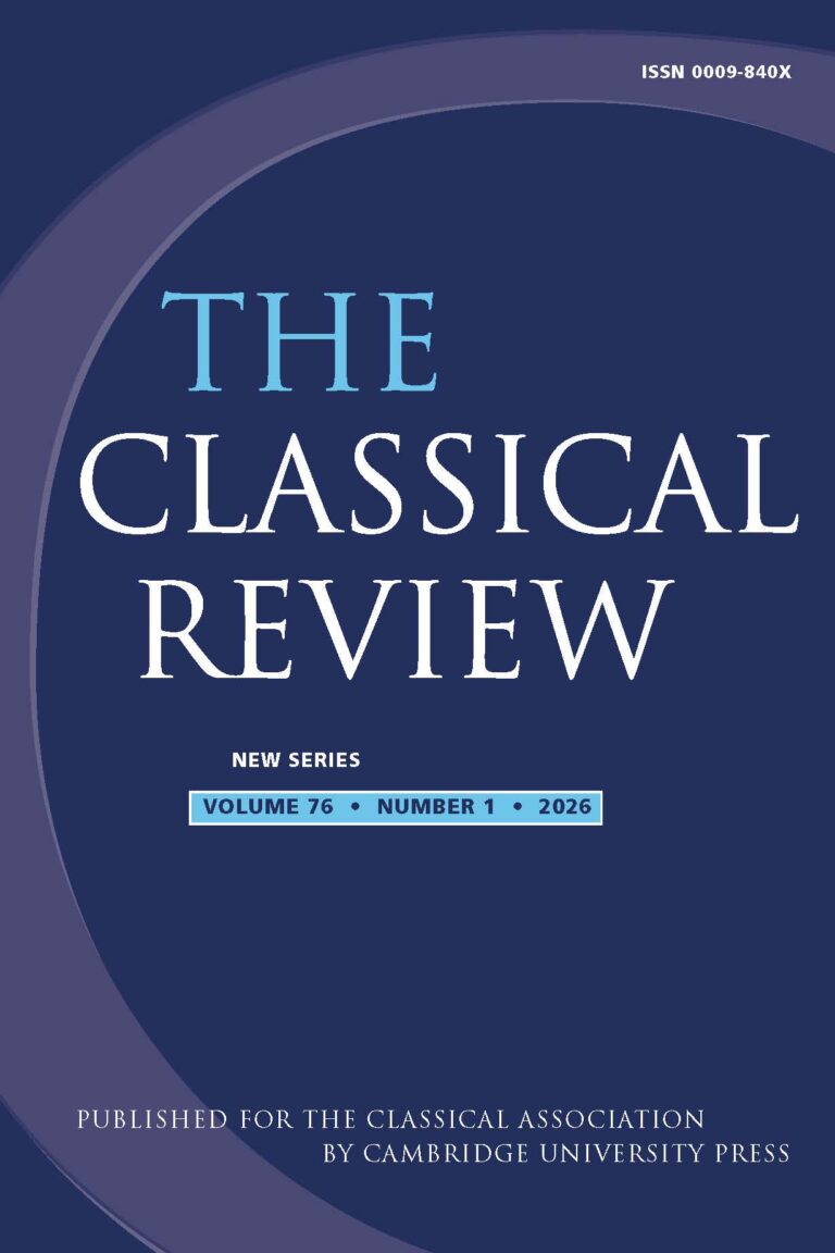 Classical Review Online Version