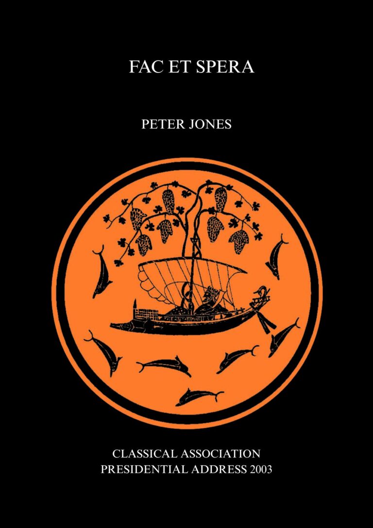 Presidential Address 2003: Fac et Spera by P. Jones